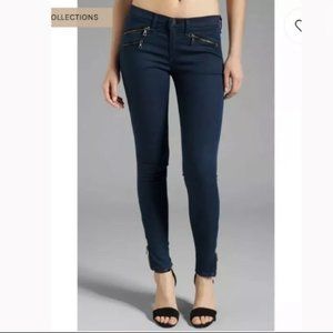 Rag & Bone zipper leggings navy skinny jeans